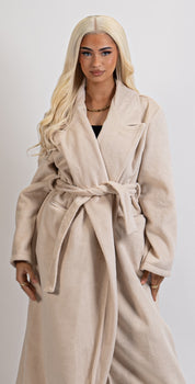 Manteau long beige